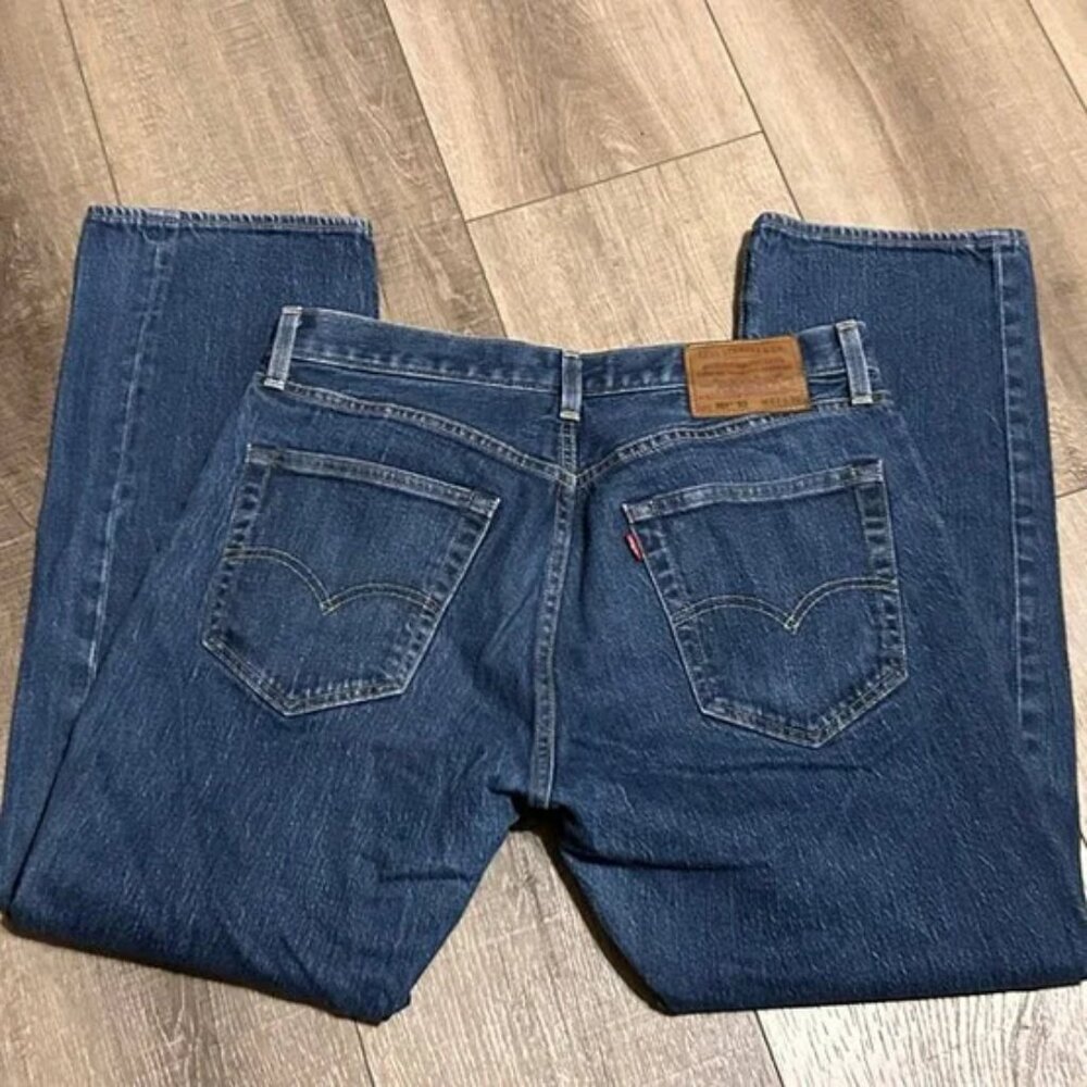 LEVI'S Big E 501 Button-Fly Blue Jeans Men's Size 33x29